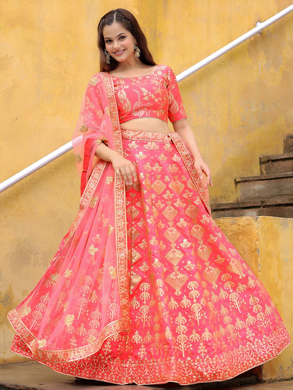 Sabella 17055 Peach catalog bollywood lehenga online india
