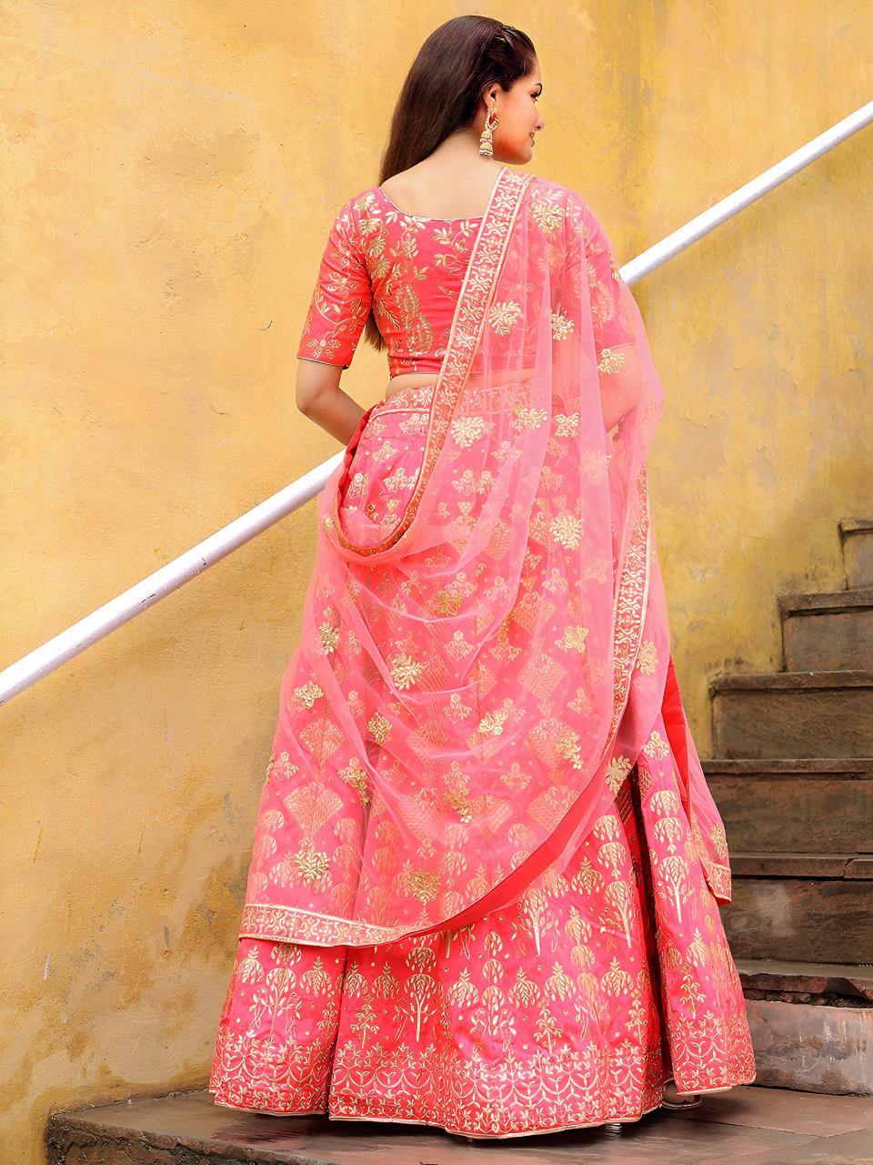 Sabella 17055 Peach catalog bollywood lehenga online india