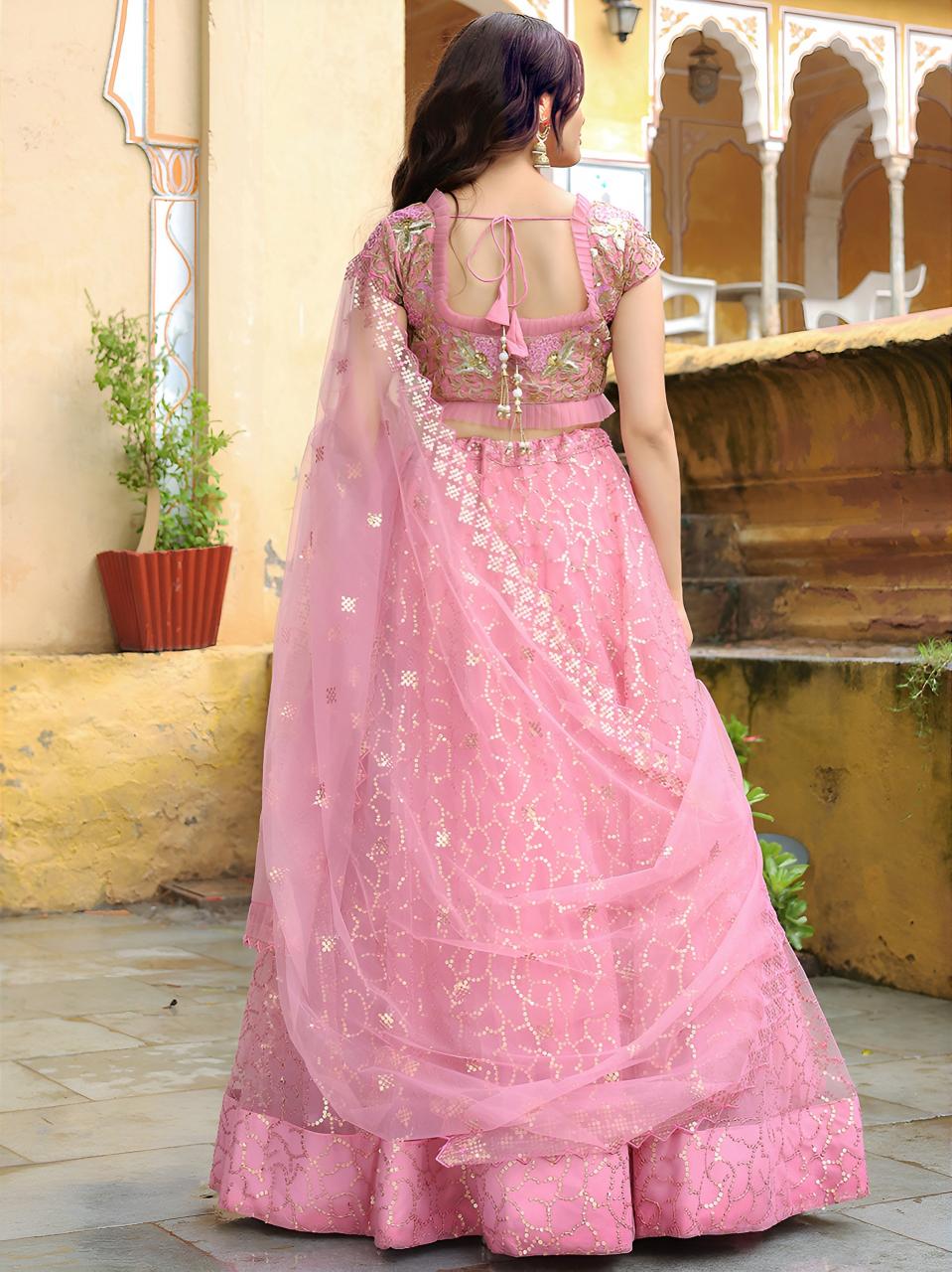 Sabella 17313 Pink catalog bollywood replica lehenga online india