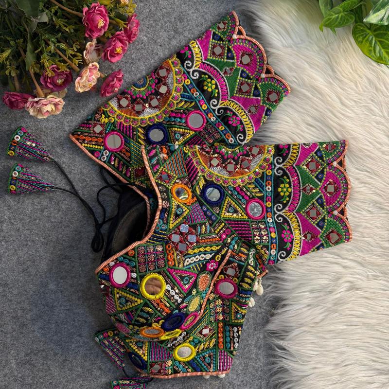 Sabella Heavy Italian Silk catalog mirror work blouse