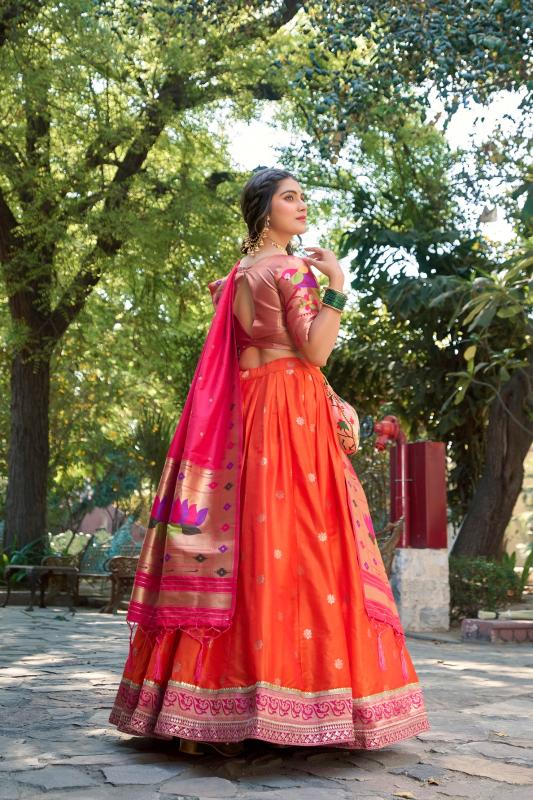 Sabella Jacquard Silk catalog lehenga price in india