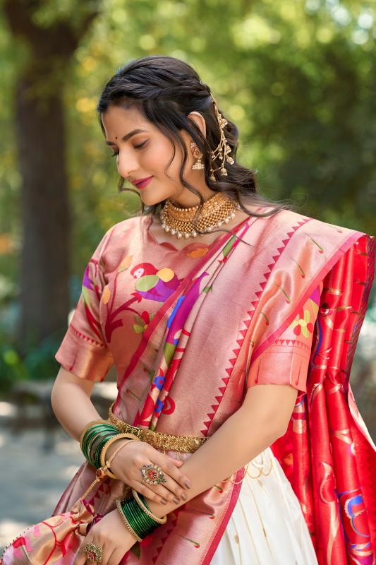 Sabella Jacquard Silk catalog lehenga price in india