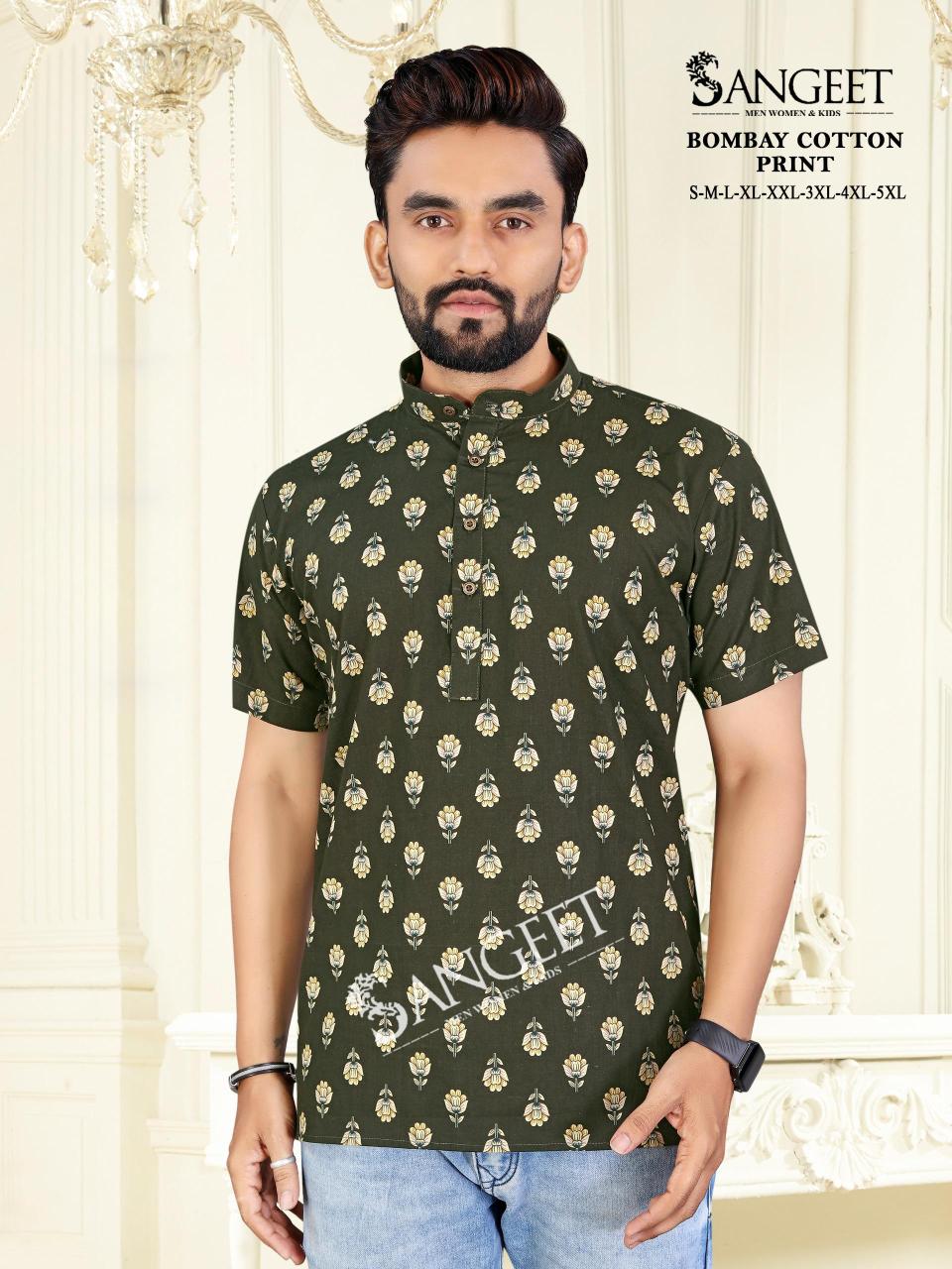 Sangeet Bombay Cotton Print mens t shirt