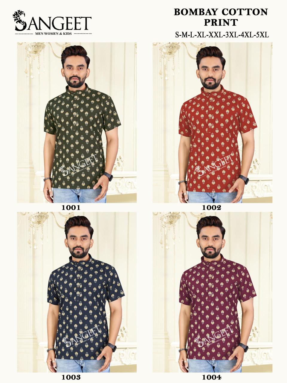 Sangeet Bombay Cotton Print mens t shirt