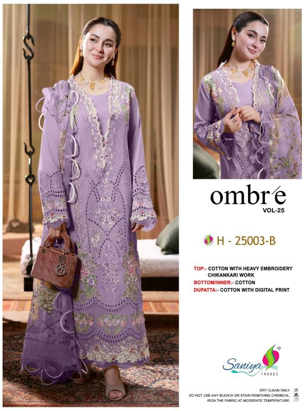 Saniya Ombre Vol 25 Nx Catalog wholesale pakistani suits in delhi
