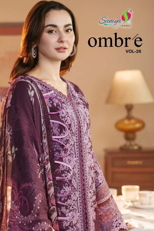 Saniya Ombre Vol 26 Catalog pakistani suits wholesale surat