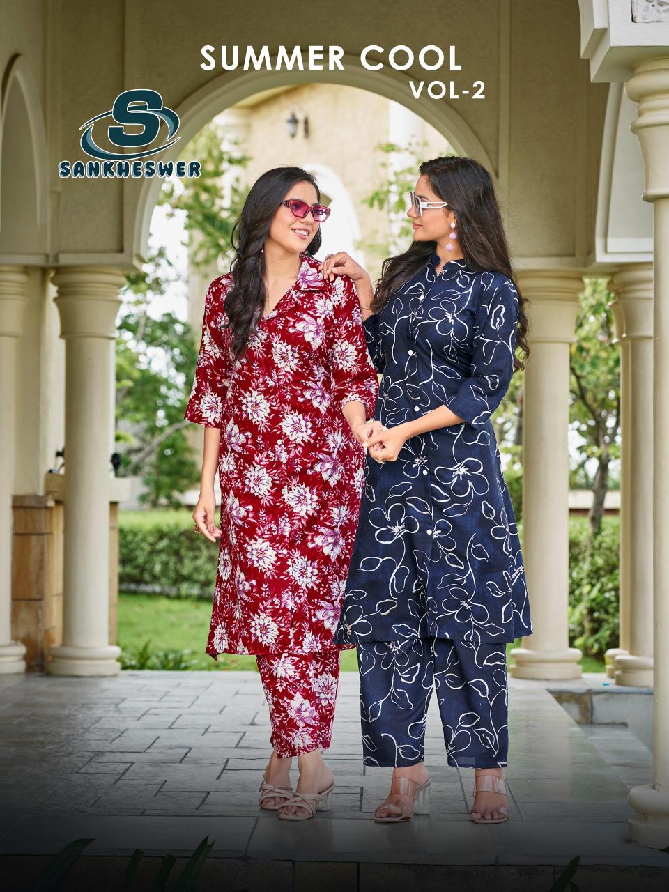 Sankheswer Summer Cool Vol 2 Catalog co ord set wholesale in mumbai