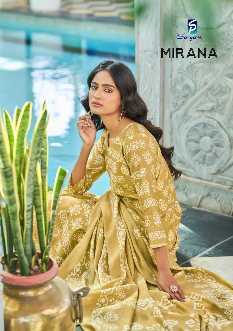Sargam Mirana Catalog wholesale partywear unstitched dress material
