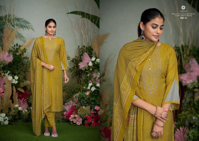Sargam Olive catalog wholesale dress material in pimpri