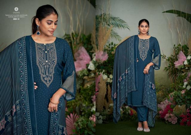 Sargam Olive catalog wholesale dress material in pimpri
