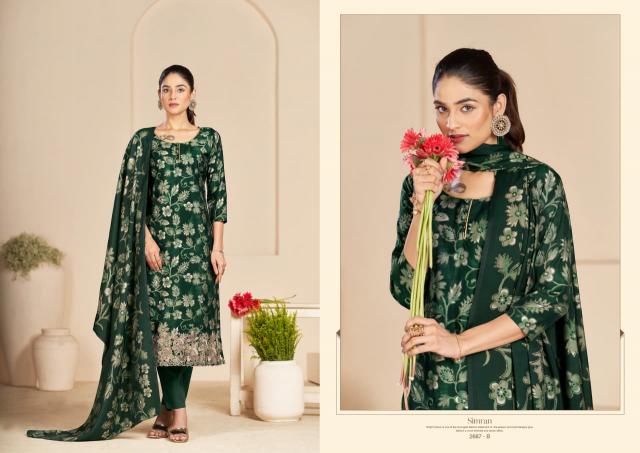 Sargam Simran catalog wholesaler of dress material in belgaum