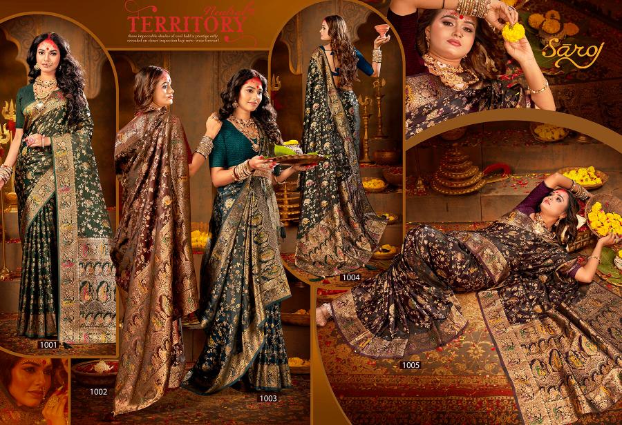 Saroj shrinidhi satin saroski vol.1 Satin silk saree in surat with price wholesale