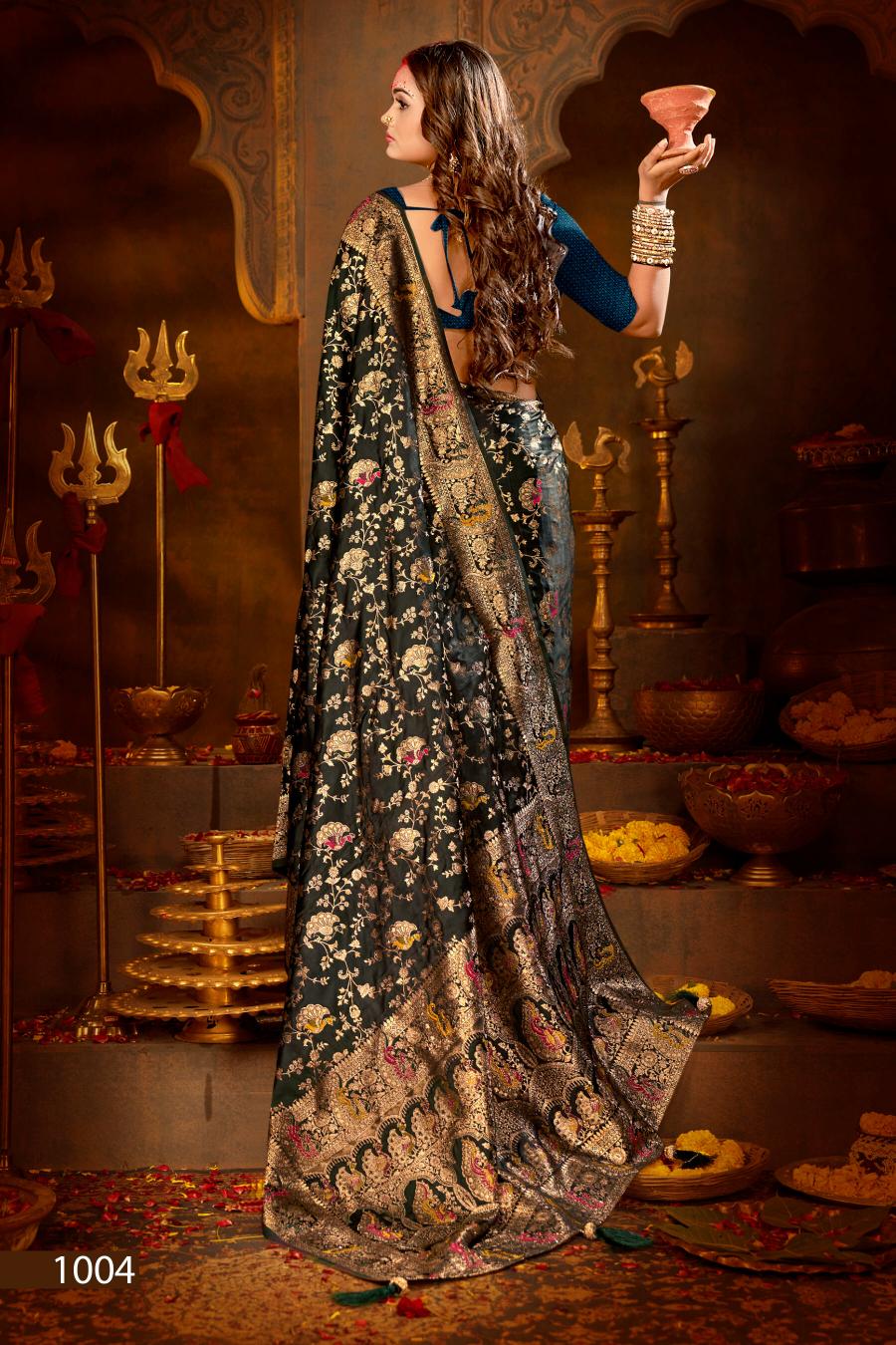 Saroj shrinidhi satin saroski vol.1 Satin silk saree in surat with price wholesale