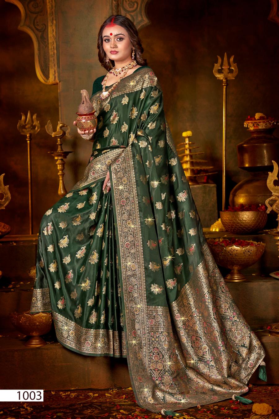 Saroj shrinidhi satin saroski vol.2 Satin silk saree in surat with price wholesale