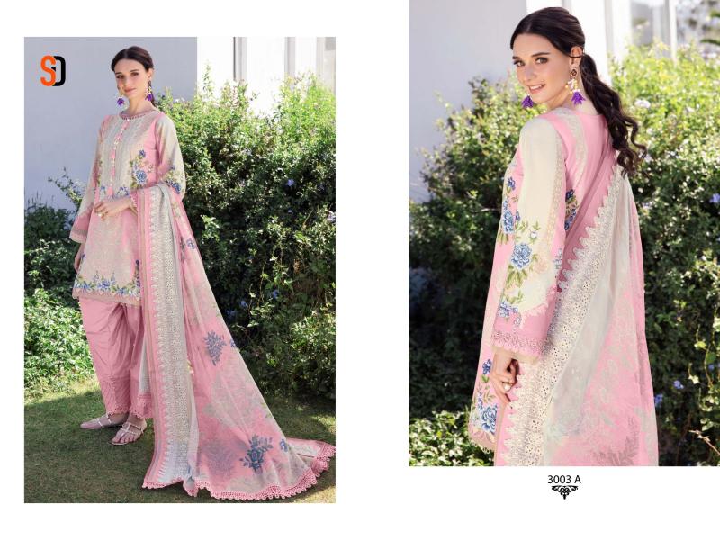 Shraddha Needle Wonder vol 3 d 3001 to 3003 AB catalog Chiffon Duppatta pakistani salwar suit wholesale