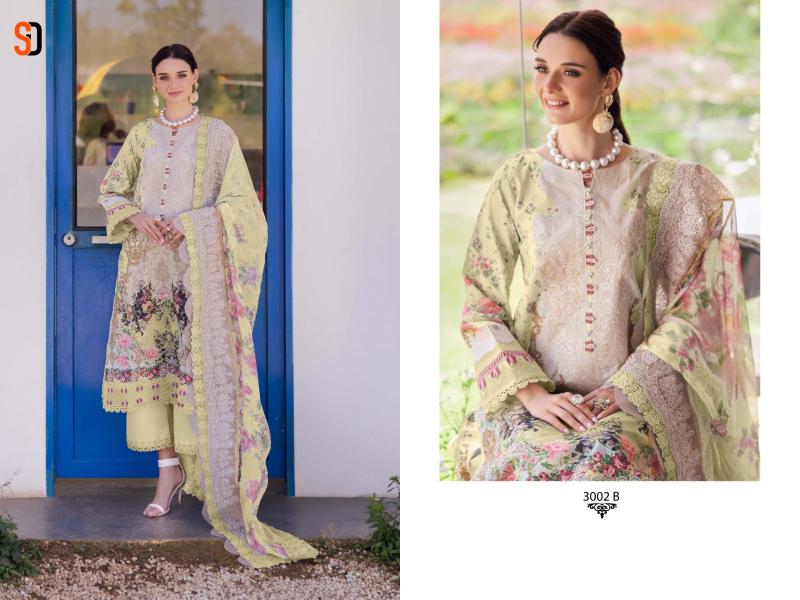 Shraddha Needle Wonder vol 3 d 3001 to 3003 AB catalog Cotton Dupatta pakistani suits online india wholesale