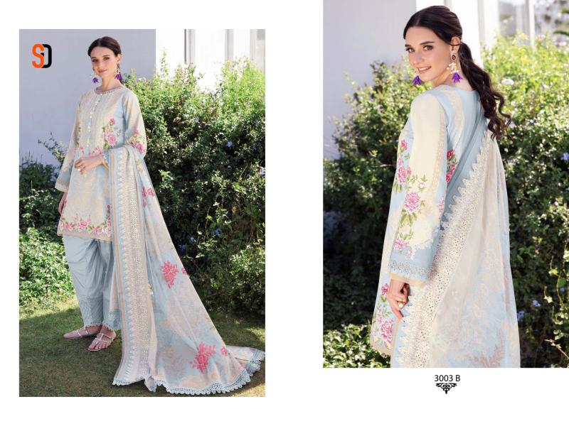 Shraddha Needle Wonder vol 3 d 3001 to 3003 AB catalog Cotton Dupatta pakistani suits online india wholesale