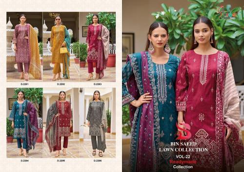 Shree Fabs Bin Saeed Lawn Collection Vol 22 catalog Readymade pakistani suits in wholesale price