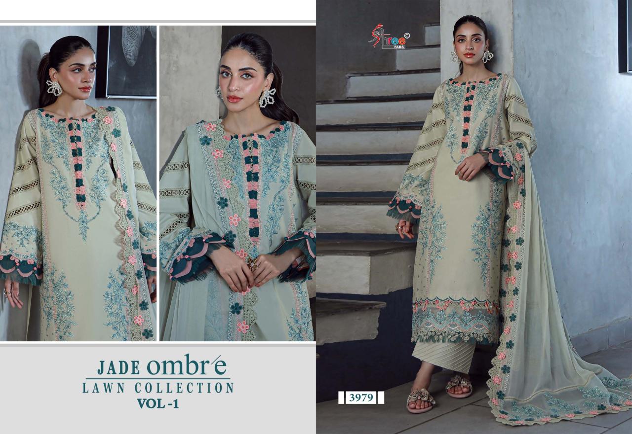 Shree Fabs Jade Ombre Lawn Collection Vol 1 catalog pakistani suits wholesalers in kolkata