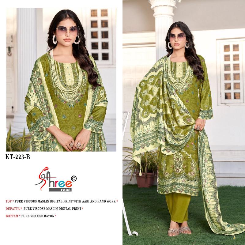 Shree Fabs KT 223 catalog pakistani suits wholesale dealers in delhi