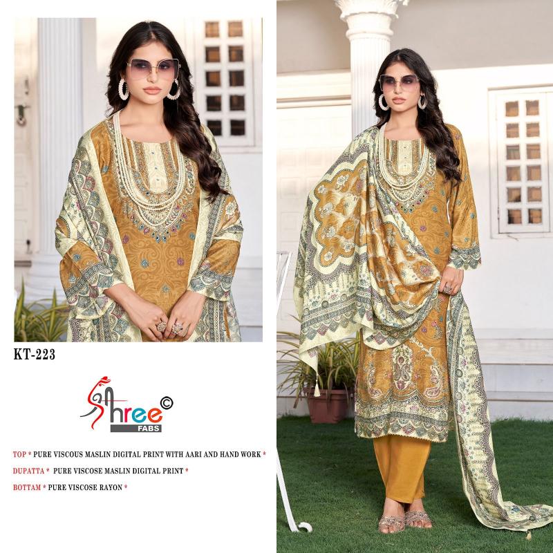 Shree Fabs KT 223 catalog pakistani suits wholesale dealers in delhi