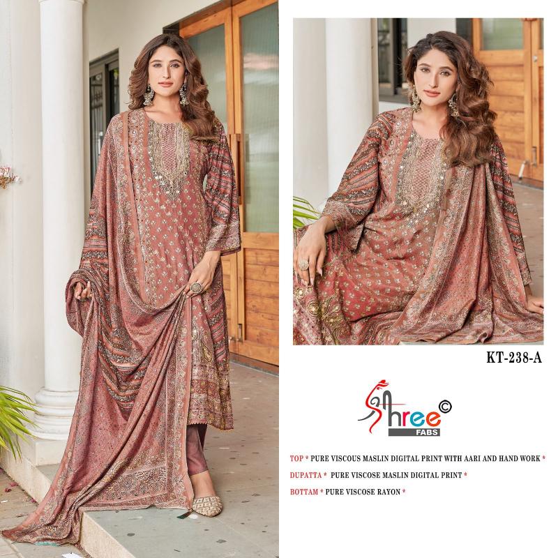 Shree Fabs KT 238 catalog pakistani suits wholesale