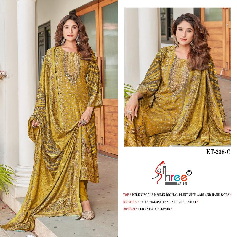 Shree Fabs KT 238 catalog pakistani suits wholesale