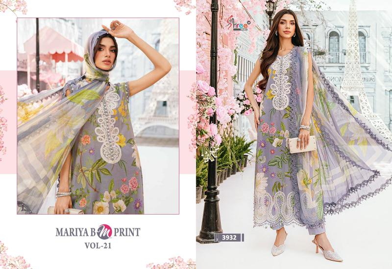 Shree Fabs Mariya B M Print Vol 21 catalog Cotton Dupatta pakistani suits wholesale surat