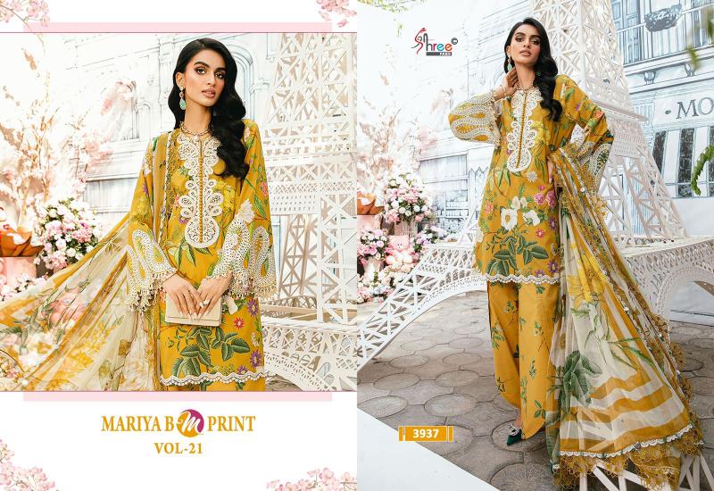 Shree Fabs Mariya B M Print Vol 21 catalog Cotton Dupatta pakistani suits wholesale surat