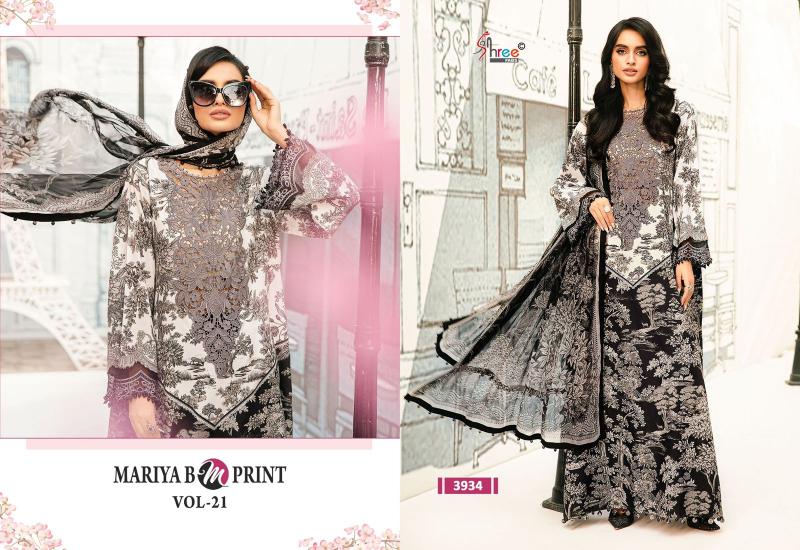 Shree Fabs Mariya B M Print Vol 21 catalog Cotton Dupatta pakistani suits wholesale surat