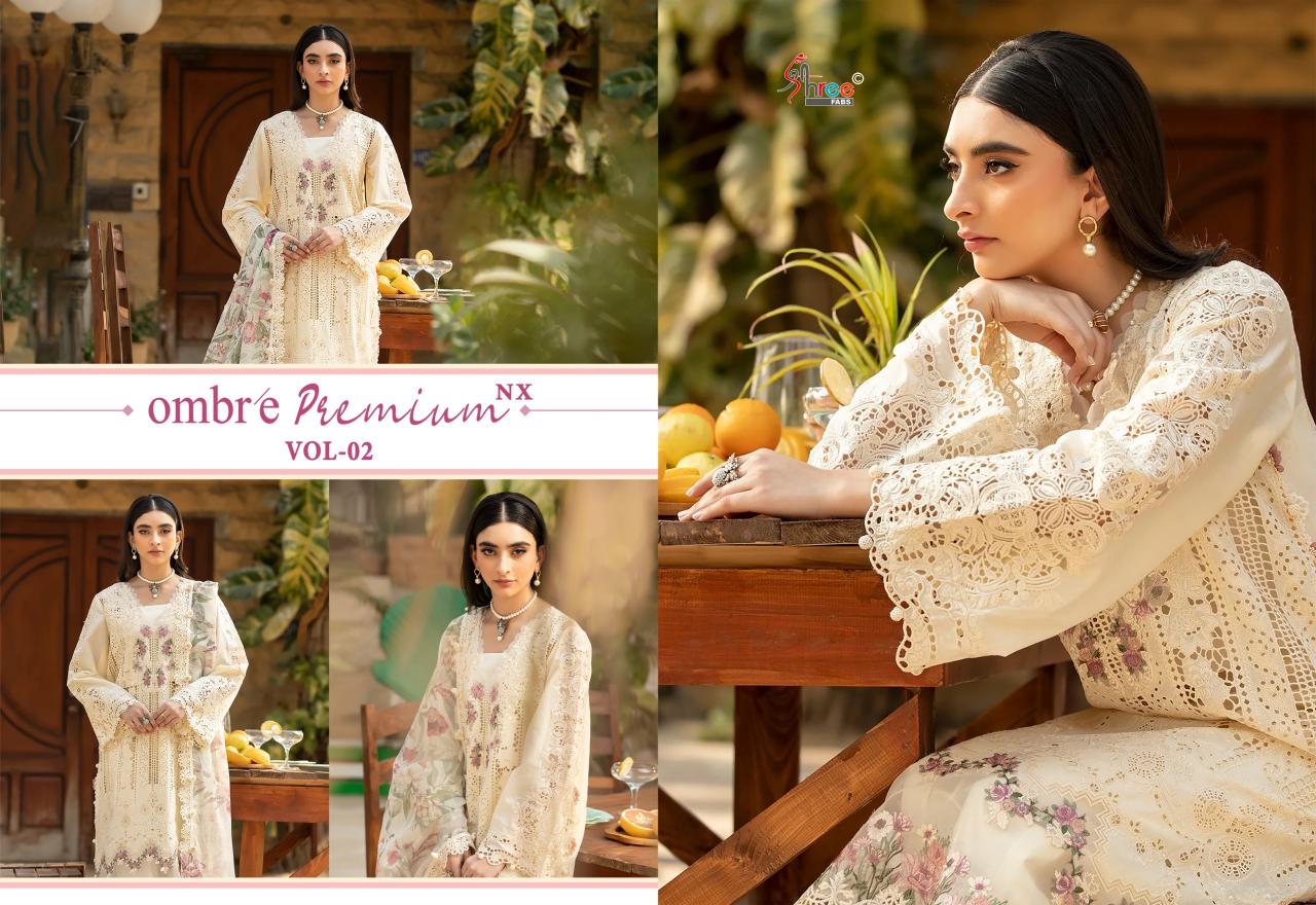 Shree Fabs Ombre Premium vol 2 Nx catalog pakistani suits wholesale in pakistan