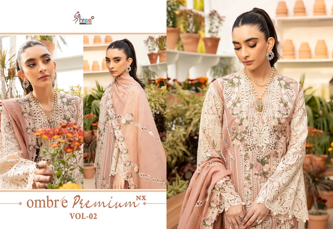 Shree Fabs Ombre Premium vol 2 Nx catalog pakistani suits wholesale in pakistan