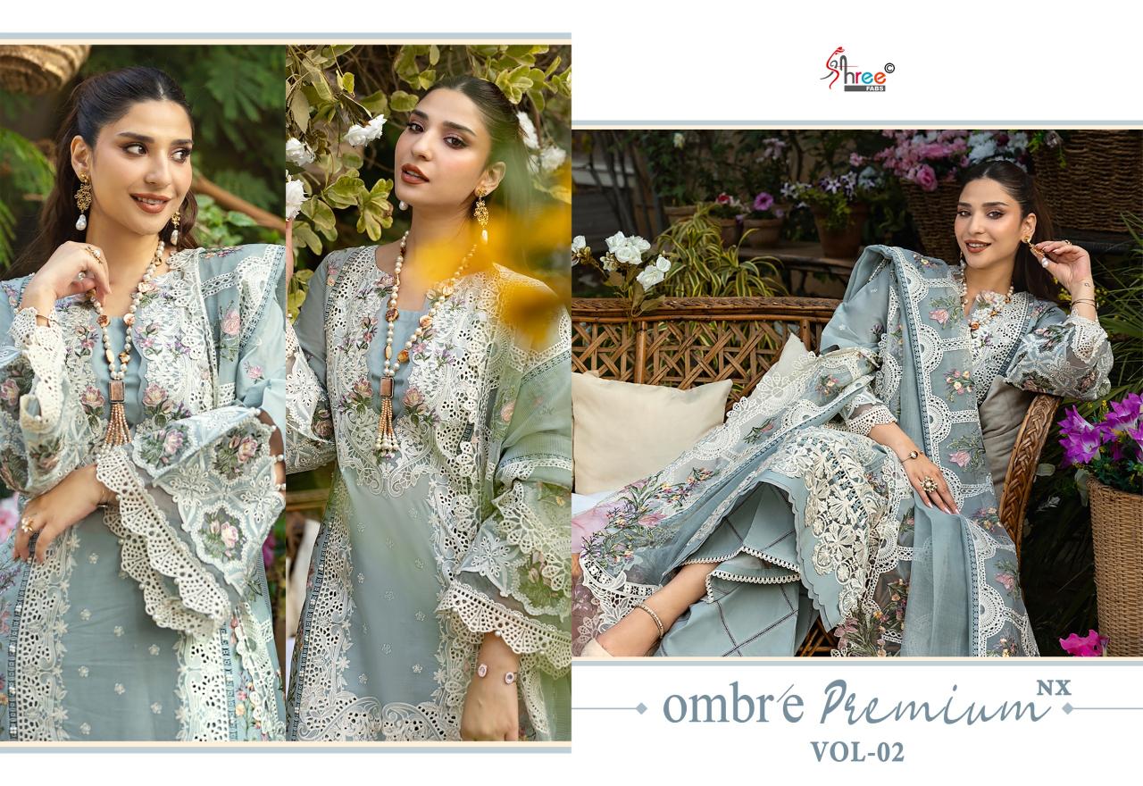 Shree Fabs Ombre Premium vol 2 Nx catalog pakistani suits wholesale in pakistan