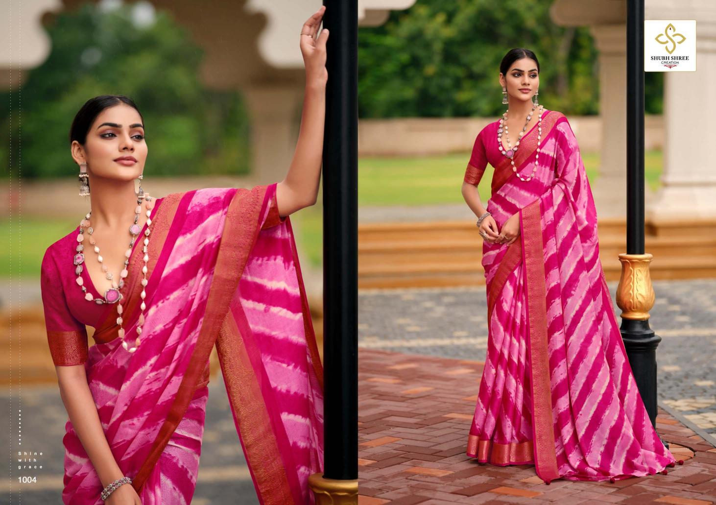 Shubh Shree Navyanshi Catalog famous shops for surat saree