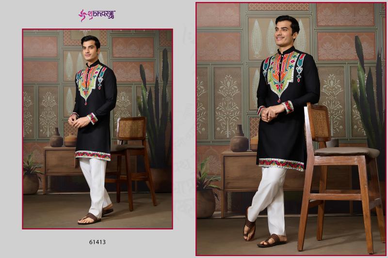 Shubhvastra Rajwadi Raas vol 4 catalog brand quality designer mens kurti wholesaler
