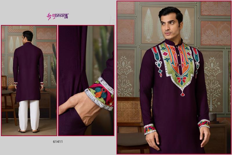 Shubhvastra Rajwadi Raas vol 4 catalog brand quality designer mens kurti wholesaler