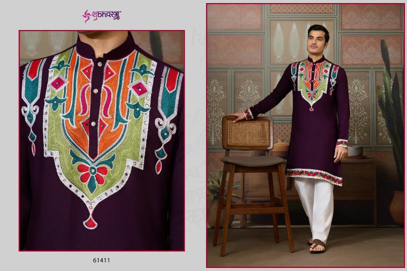 Shubhvastra Rajwadi Raas vol 4 catalog brand quality designer mens kurti wholesaler