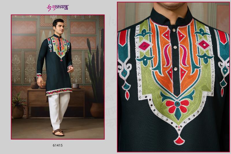 Shubhvastra Rajwadi Raas vol 4 catalog brand quality designer mens kurti wholesaler