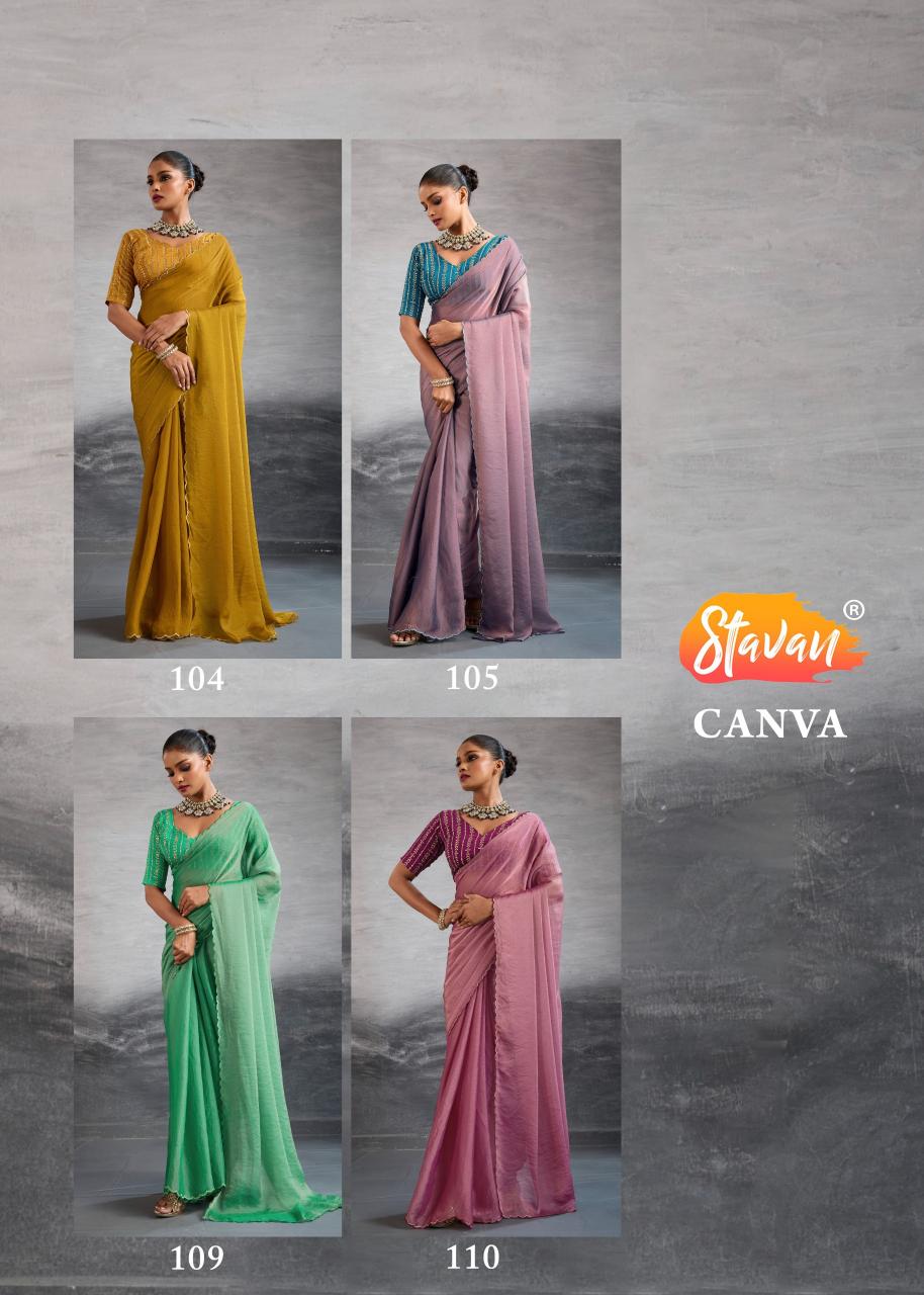 Stavan Canva catalog bridal sarees online in surat