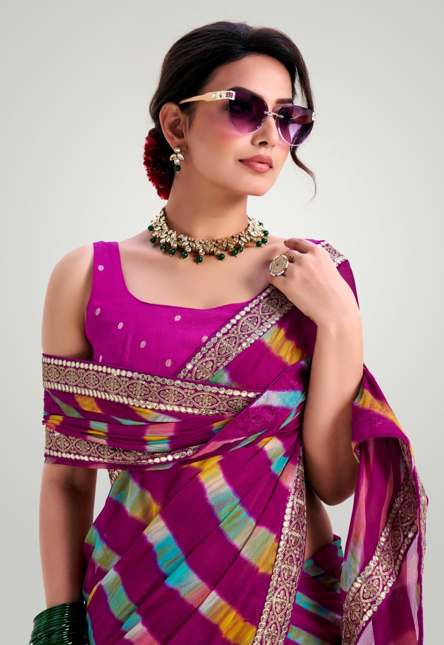 Stavan Rajwadi catalog lehariya designer sarees surat gujarat