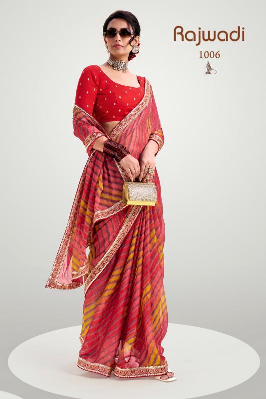 Stavan Rajwadi catalog lehariya designer sarees surat gujarat