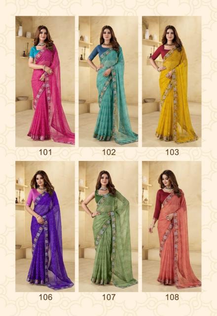 Stavan Tatva catalog printed chiffon sarees surat