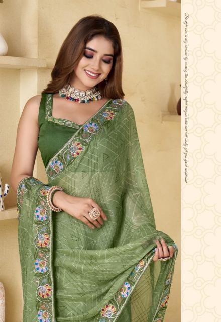 Stavan Tatva catalog printed chiffon sarees surat