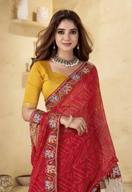 Stavan Tatva catalog printed chiffon sarees surat