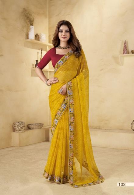 Stavan Tatva catalog printed chiffon sarees surat