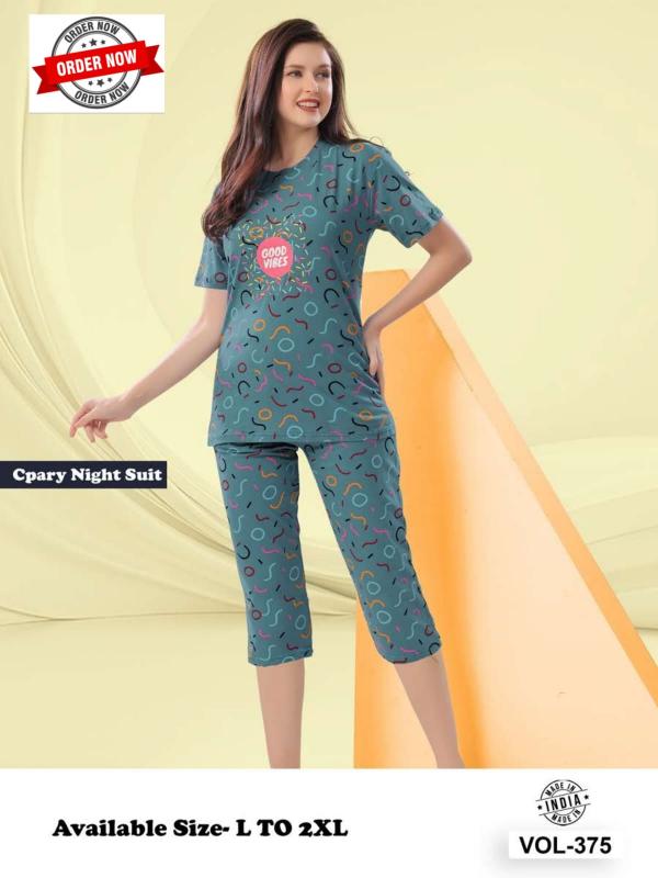Summer Special CAPRI VOL.DN 375 catalog ladies night dress wholesaler market