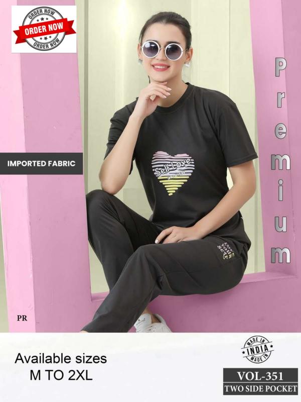 Summer Special CO-ORD SET VOL.DN 351 catalog ladies night dress wholesaler market