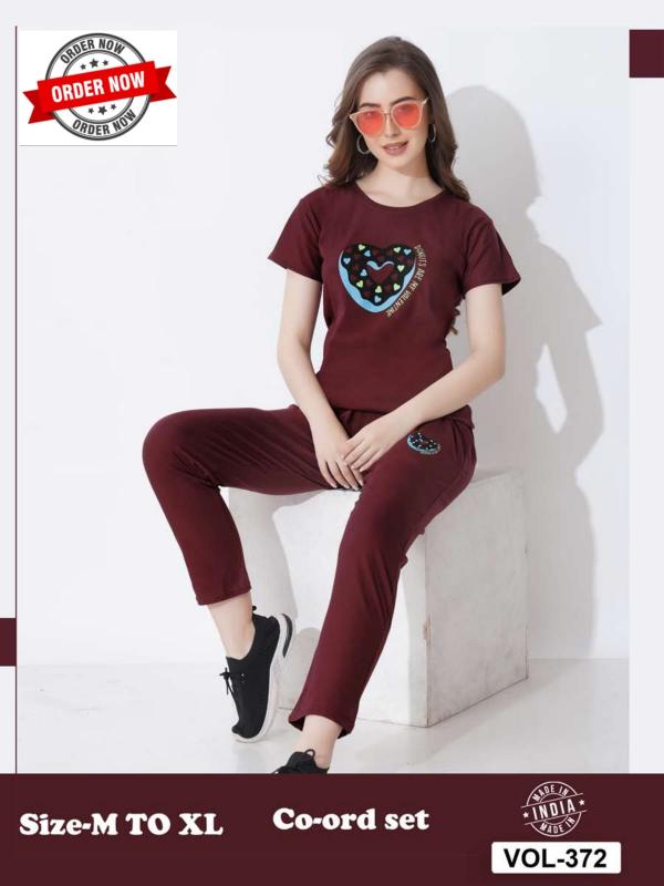 Summer Special CO-ORD SET VOL.DN 372 catalog ladies night dress wholesaler 