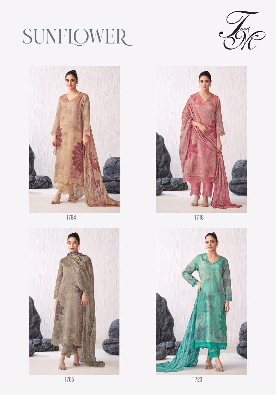 T&M Sunflower catalog buy wholesale salwar kameez surat
