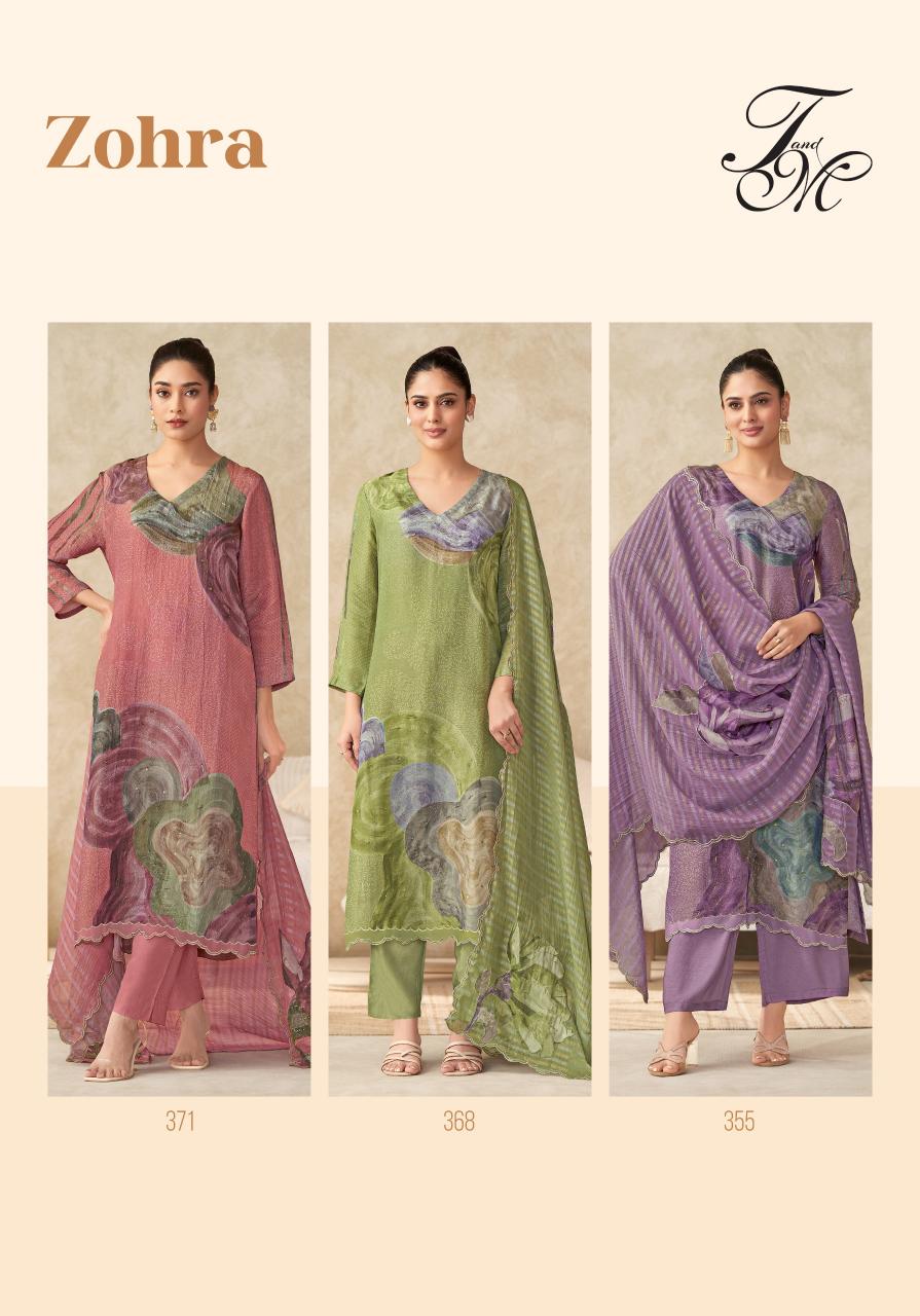 T&M Zohra catalog salwar kameez factories in surat